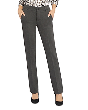 Nydj Classic Straight Pants In Charcoal Heather