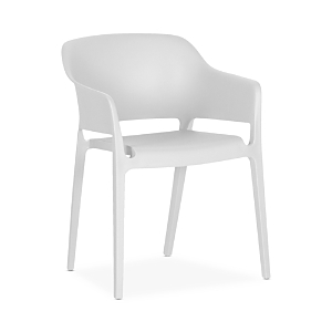 Moe's Home Collection Faro Outdoor Dining Chair, Set Of 2 In White