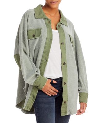 NWT free people ruby jacket in jaded green deals