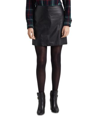 LAUREN RALPH LAUREN PONTE MINI SKIRT, Black Women's Mini Skirt