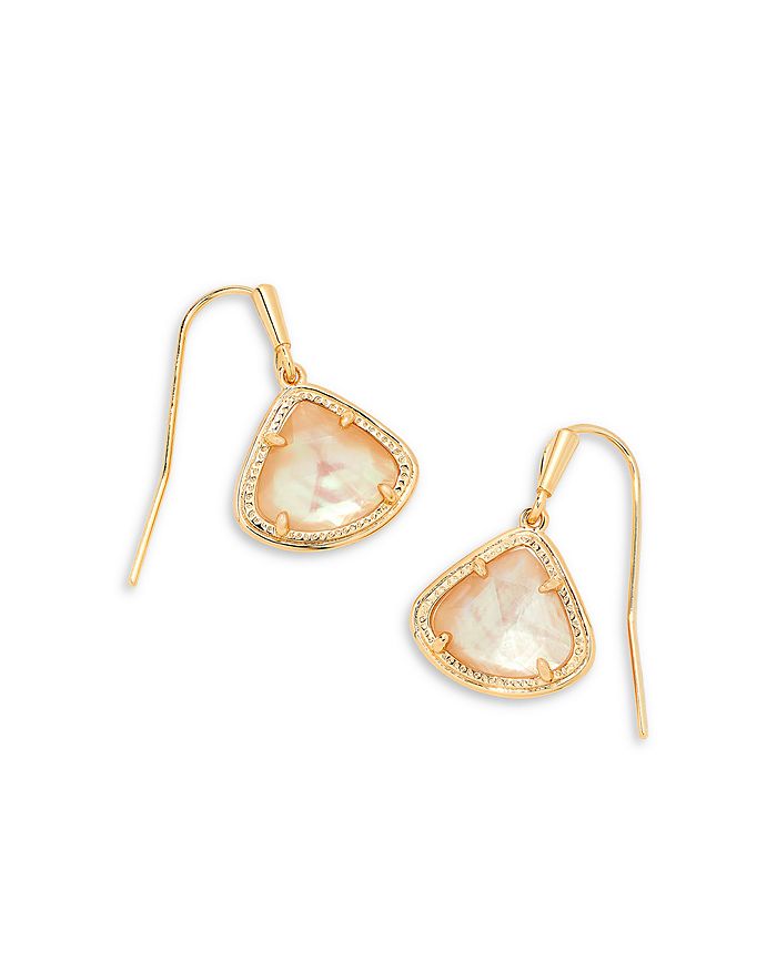 Kendra Scott Kendall Triangle Stone Drop Earrings in 14K Gold