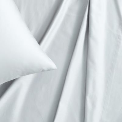 Solid Blue Sateen Sheet Set, King