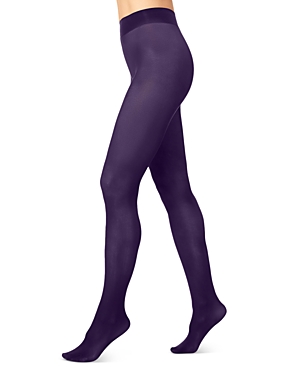 Hue Opaque Sheer To Waist Tights In Garnet