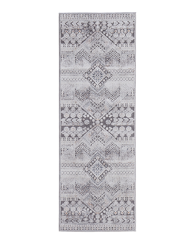 Feizy Francisco 39gdf Runner Area Rug, 2'10 X 8' In Ivory Charcoal