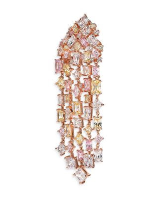 Mermaid's Tale Multi Simulated Stone Candy Cascade Drop Earrings