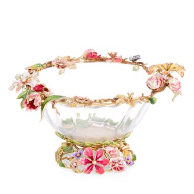 Jay Strongwater - Dutch Floral Glass Bowl