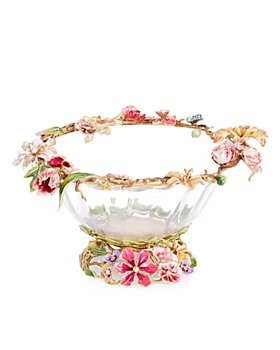 Jay Strongwater - Dutch Floral Glass Bowl