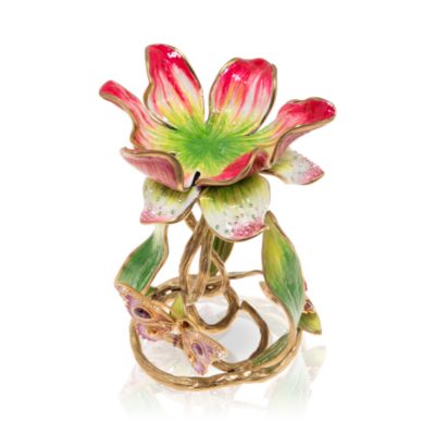 Meredith Floral Pillar Candle Holder