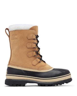 Men's Caribou Waterproof Nubuck Leather Cold-Weather Boots