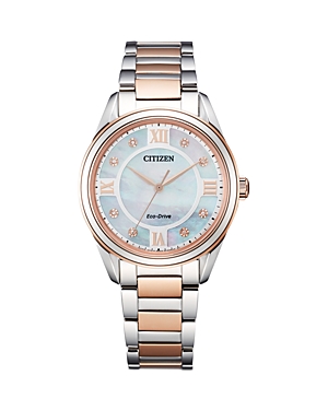 Shop Citizen Eco-drive Arezzo Watch, 32mm In Multi/two-tone