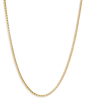 Argento Vivo 14K Gold-Plated Box Single Chain Necklace, 16