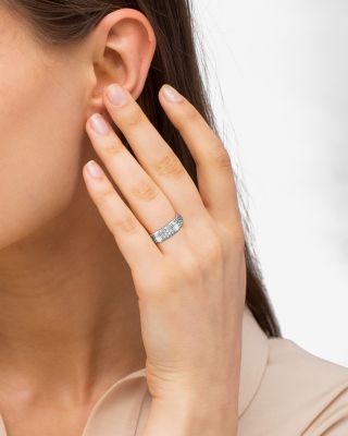 Sterling Silver Signature Caviar Pav&eacute; Diamond Ring 