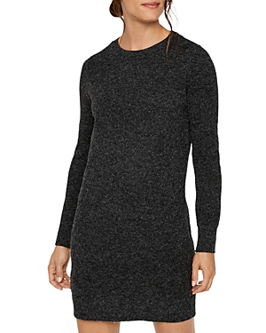 Vero Moda Doffy Long Sleeve Mini Dress In Black Mela
