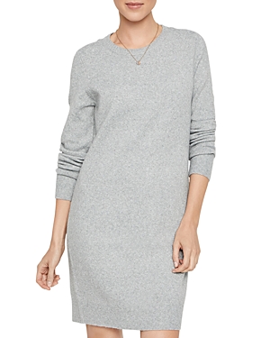 Vero Moda Doffy Long Sleeve Sweater Dress In Light Grey Melange