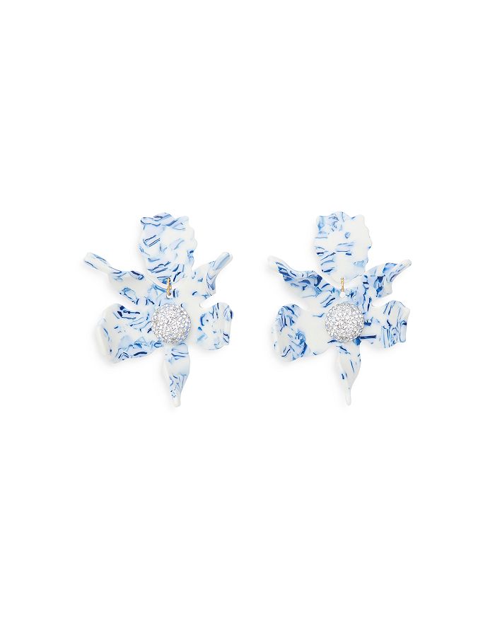 Lele sadoughi deals crystal lily earrings