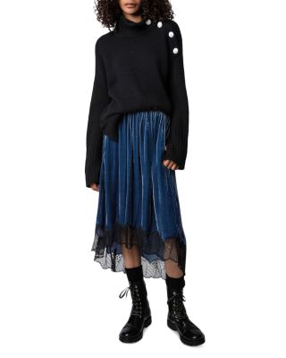 Zadig & Voltaire - Joslin Velvet Midi Skirt