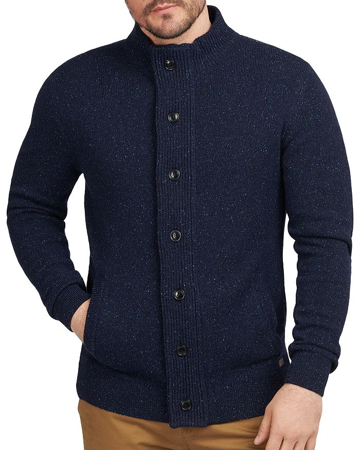 Barbour Essential Tisbury Fleck Tweed Zip Sweater | Bloomingdale's