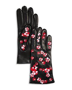 Carolyn Rowan Accessories - Embroidered Leather Gloves