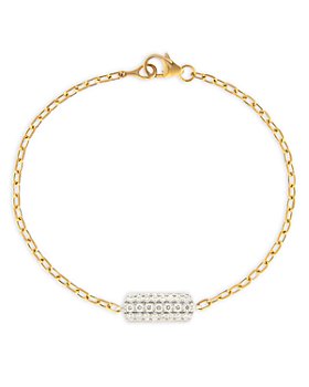 Bloomingdale's - Diamond Bar Bracelet  in 14K White & Yellow Gold, 0.20 ct. t.w. - 100% Exclusive