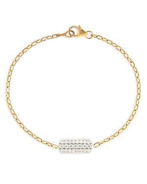 Bloomingdale's Diamond Bar Bracelet in 14K White & Yellow Gold, 0.20 ct. t.w. - 100% Exclusive