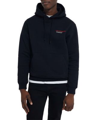 The Kooples - Cotton Fleece Logo Print Casual Fit Hoodie