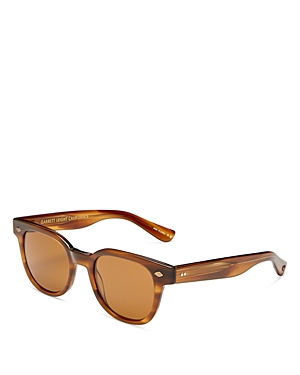 Garrett Leight Canter Square Sunglasses, 47mm In Tortoise/brown