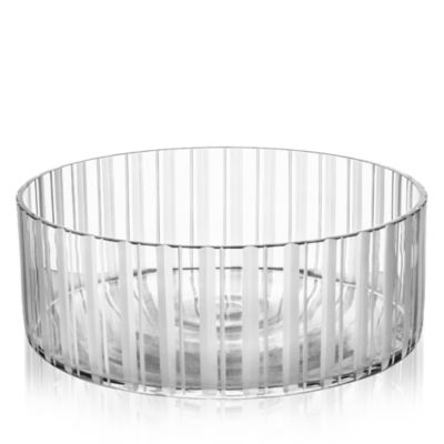 Orrefors Cut In Number Stripes Bowl