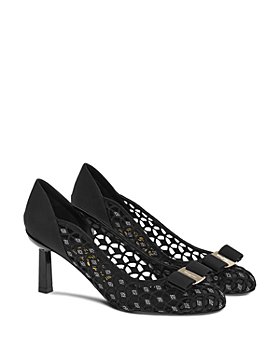 Salvatore Ferragamo - Women's Slip On Embellished High Heel Pumps