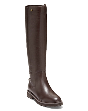 Cole Haan Women's Greenwich Pull On Riding Boots In Dark Coffee