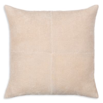 Corduroy Quarters Decorative Pillow, 20"L x 20"W