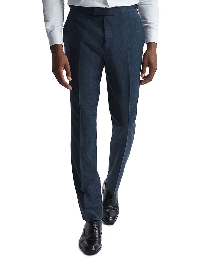 REISS Slim Fit Sharkskin Dress Pants Bloomingdale's
