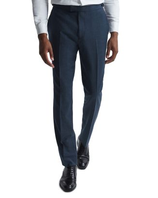 Navy Sharkskin Dress Pants