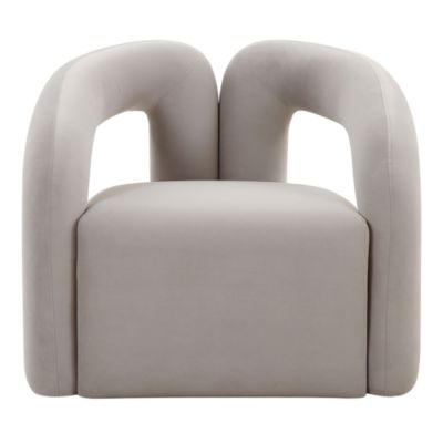 TOV Furniture - Jenn Gray Velvet Accent Chair