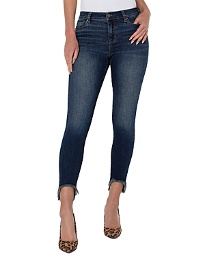 Liverpool Los Angeles Petites Piper Hugger Mid Rise Skinny Jeans in Gleason
