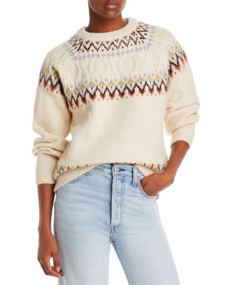 AQUA - Fair Isle Sweater - 100% Exclusive