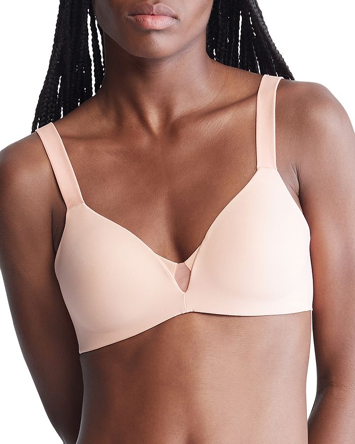 Calvin Klein Connected-Pink Sculpted Lightly-Lined Demi Bra