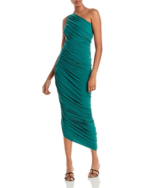 Shop Norma Kamali Diana Gown In Mountain Green