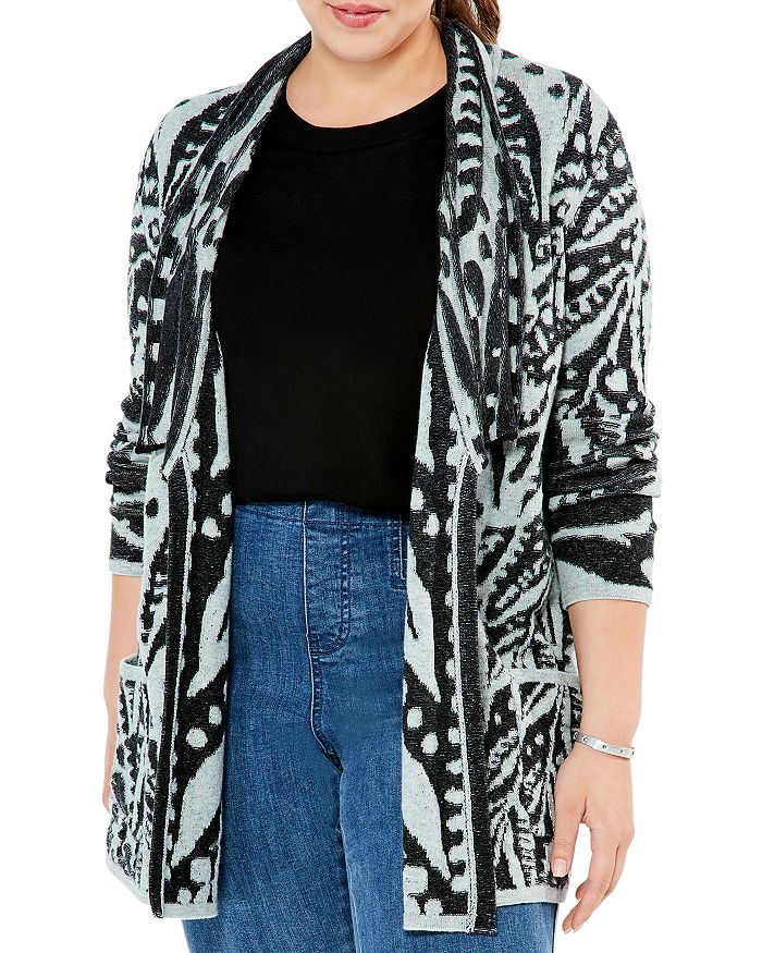 NIC+ZOE Plus Here and There Printed Cardigan | Bloomingdale's