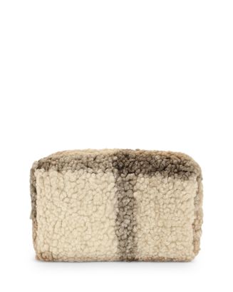 MYTAGALONGS Hazel Plaid Sherpa Cosmetics Pouch | Bloomingdale display picture 2