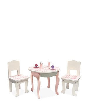 Sophia's by Teamson Kids Aurora Princess 18 Doll Pink Plaid Table & Chair with Accessories, Delight 