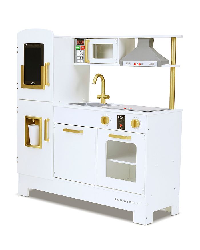 Teamson Kids Little Chef Munich Retro Play Kitchen White Ages 3
