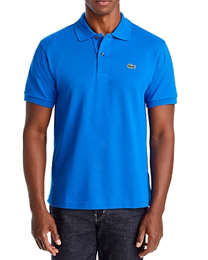 Lacoste Classic Cotton Pique Fashion Polo Shirt In Navy