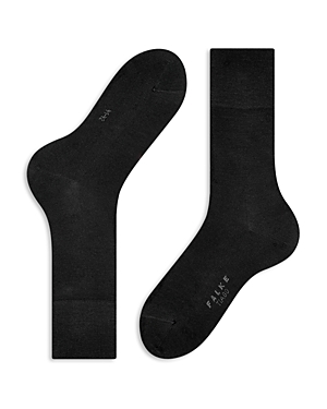 Shop Falke Tiago Cotton Blend Socks In Black