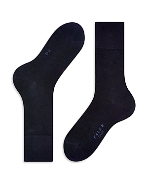 Shop Falke Tiago Cotton Blend Socks In Dark Navy