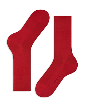 Shop Falke Tiago Cotton Blend Socks In Scarlet
