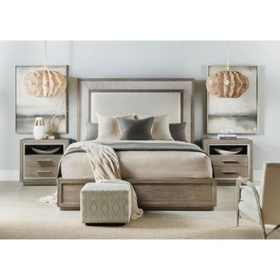 Serenity Rookery King Upholstered Panel Bed