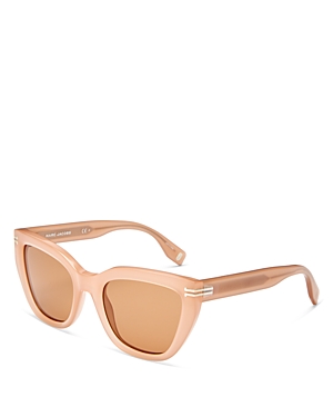 Marc Jacobs Cat Eye Sunglasses, 53mm In Pink/brown