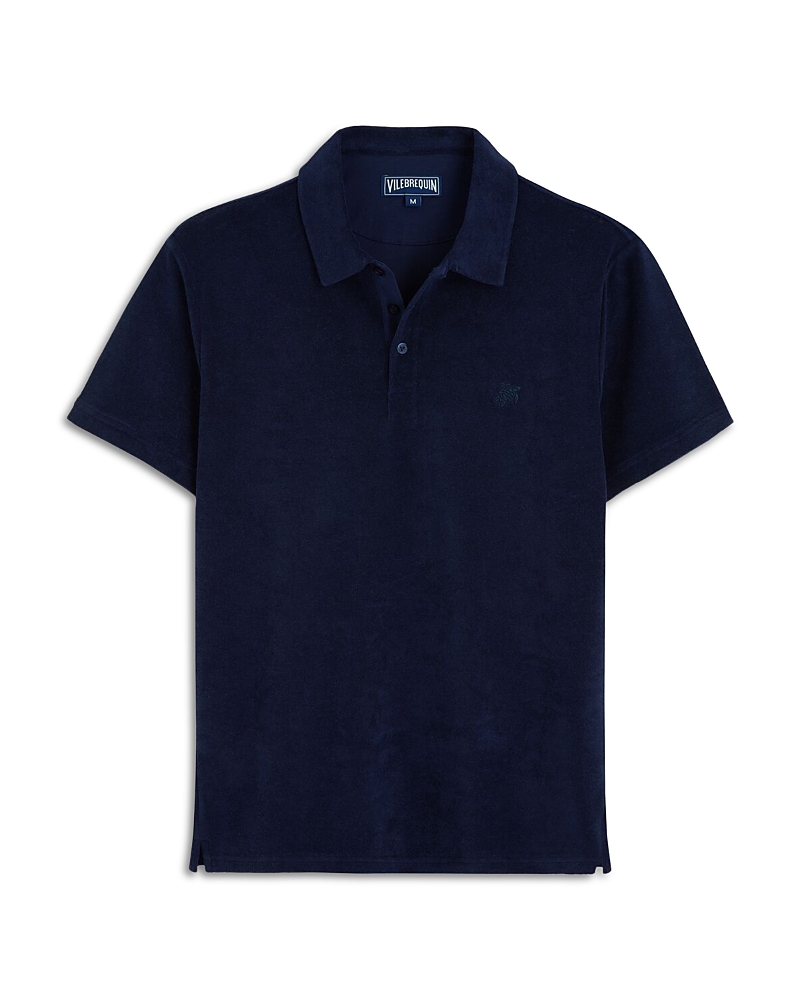 Vilebrequin Organic Cotton Terry Logo Embroidered Regular Fit Polo Shirt