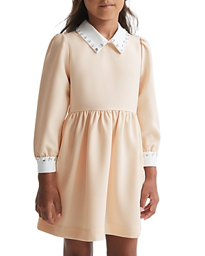 REISS GIRLS' RILEY DIAMANTE DETAIL DRESS - LITTLE KID
