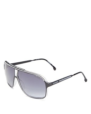 Carrera Grand Prix 3 Rectangle Sunglasses, 64mm In Black/gray Gradient
